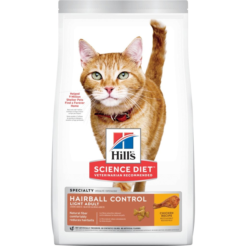 Picture of: Adult Hairball Control Light Chicken Recipe Cat Food
