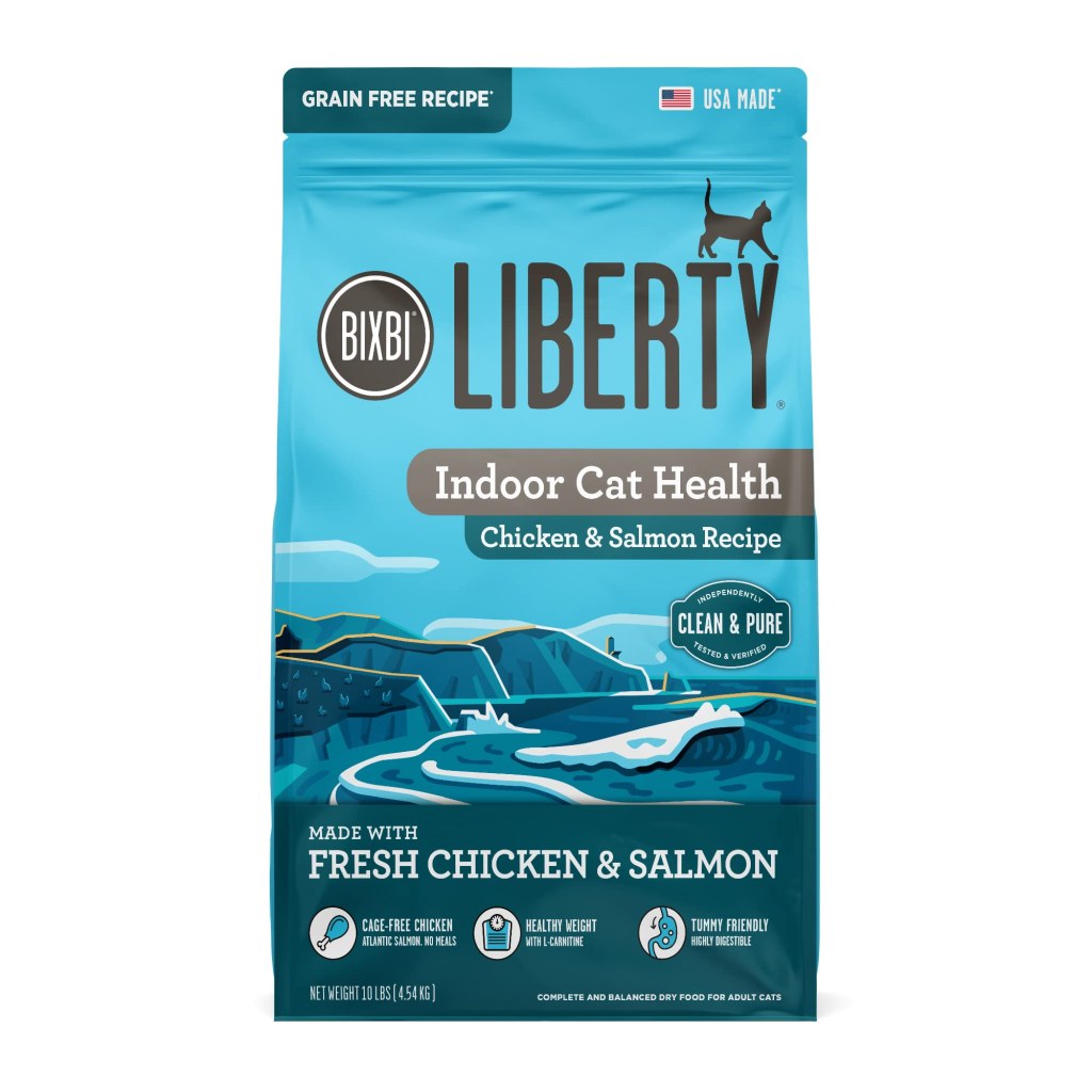 Picture of: BIXBI Liberty Dry Food Indoor Cat Health Chicken & Salmon Recipe, lb