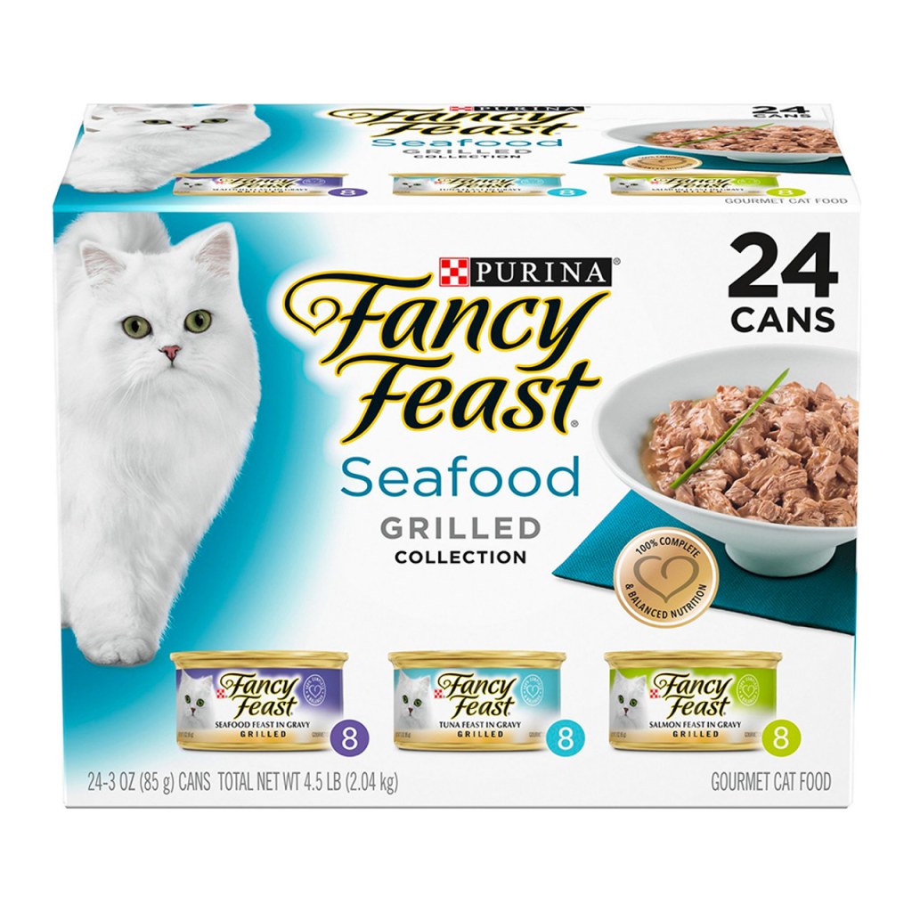 Picture of: Fancy Feast Grilled Seafood Cat Food Variety Pack,  Cans