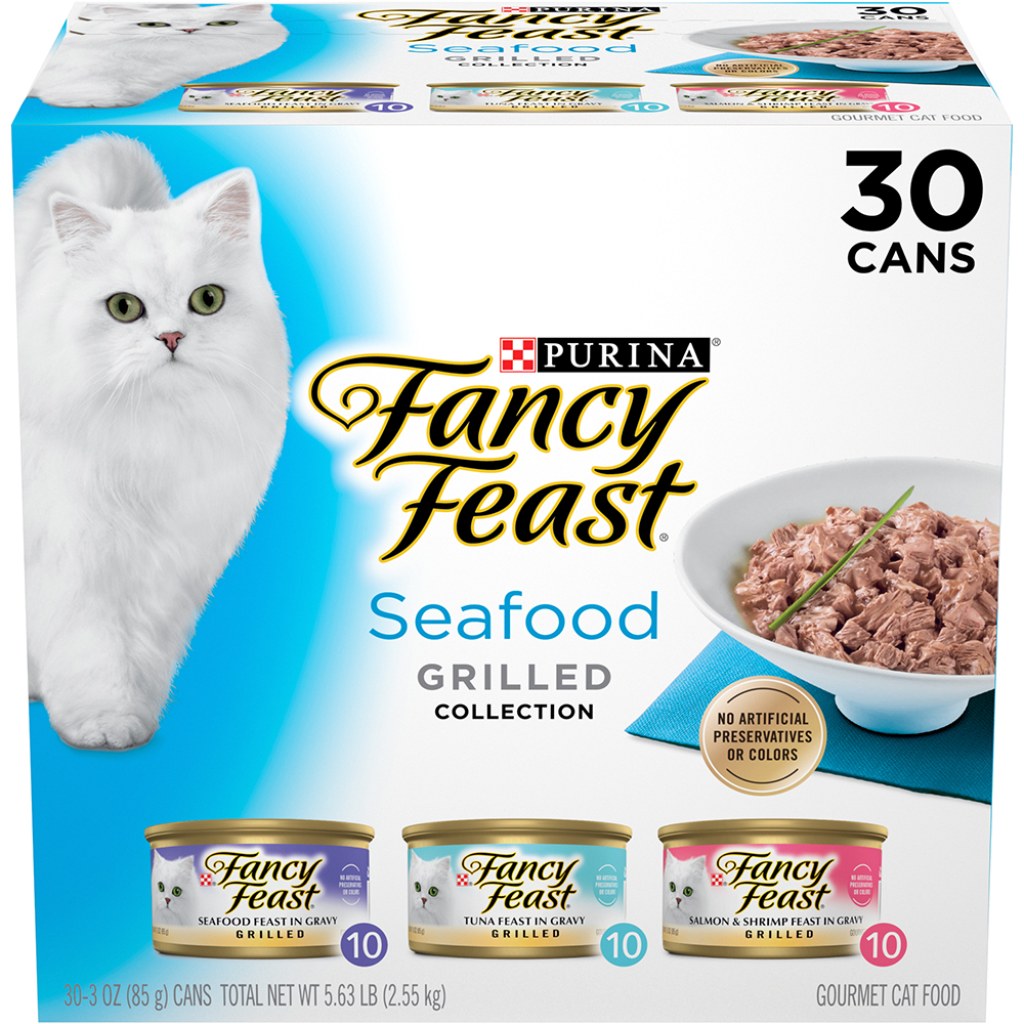Picture of: Fancy Feast Grilled Seafood Wet Cat Food Variety Pack  Cans  Purina