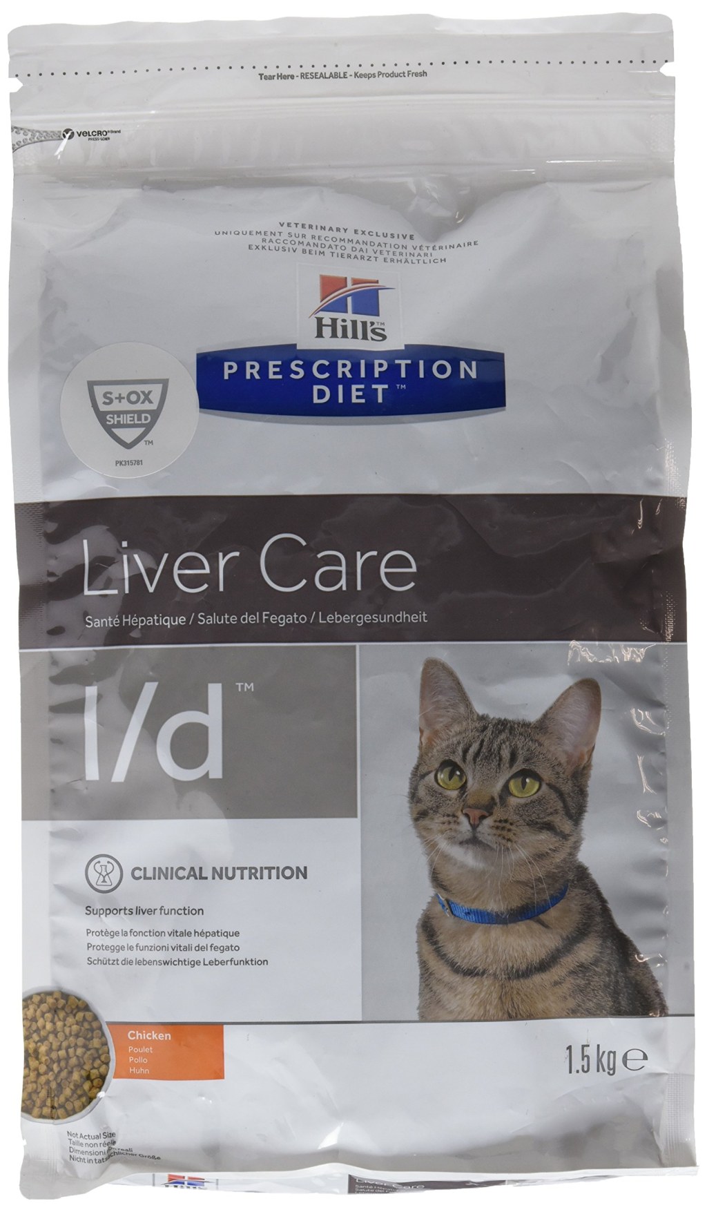 Picture of: HILL’S Prescription Diet Feline l/d Dry cat Food Chicken   kg