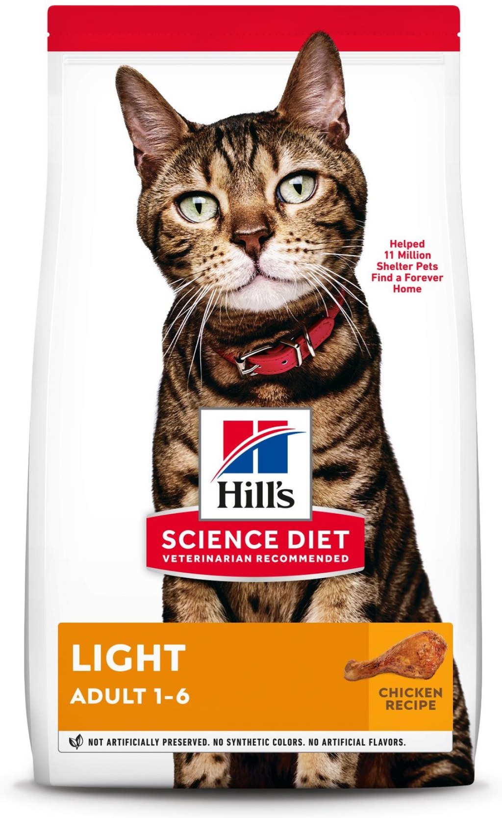 Picture of: Hill’s Science Diet Adult Light Chicken Recipe Dry Cat Food