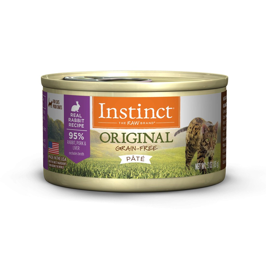 Picture of: Instinct Grain Free Wet Cat Food Pate, Original Natural Canned Cat Food,  Rabbit,  oz (Case of )