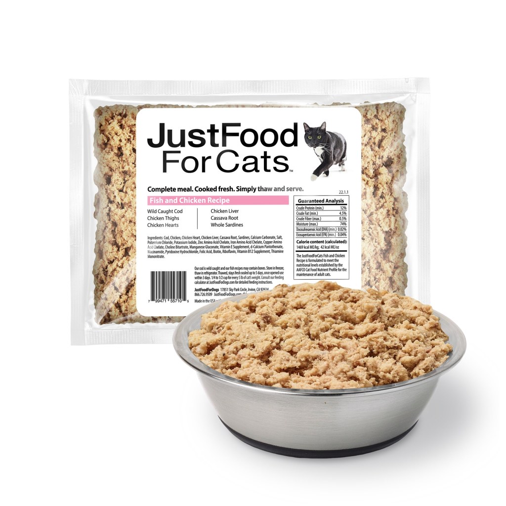 Picture of: JustFoodForDogs Daily Diets Fish & Chicken Frozen Cat Food,  oz.