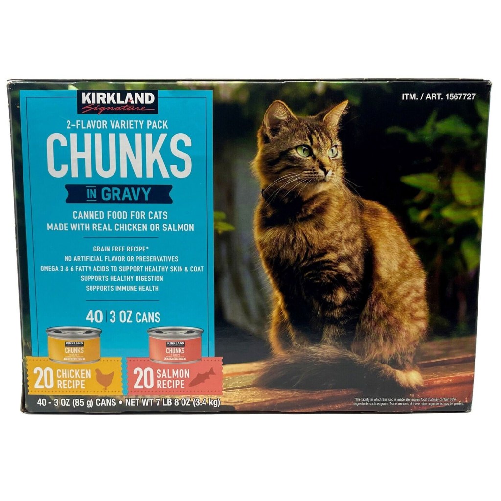 Picture of: Kirkland Signature Chunks in Gravy, Canned Cat Food Variety Pack,  Oz,  -Count