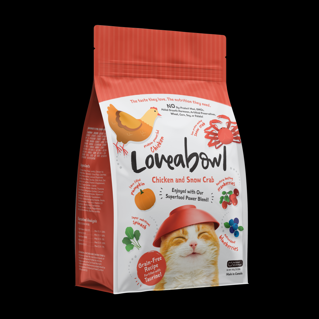 Picture of: Loveabowl Chicken & Snow Crab Dry Cat Food – g