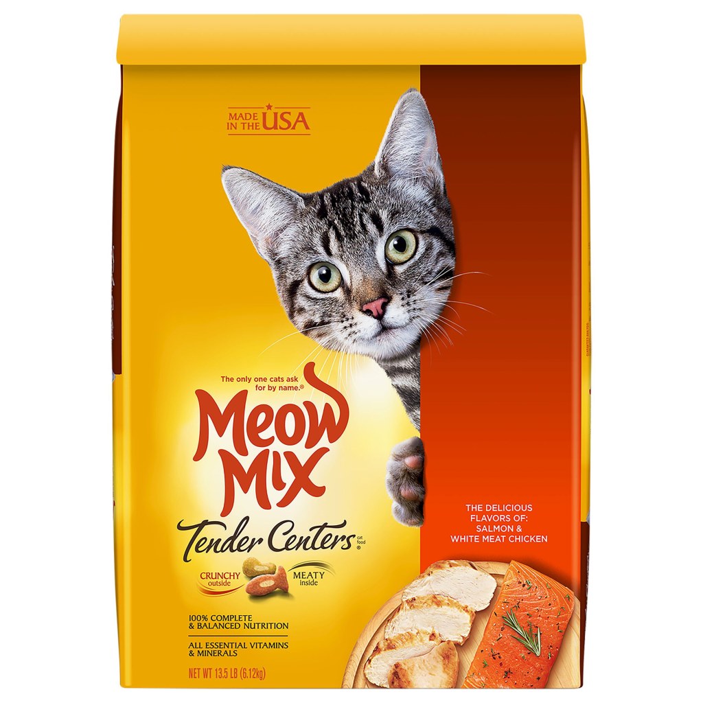 Picture of: Meow Mix Tender Centers Salmon & White Meat Chicken Dry Cat Food,