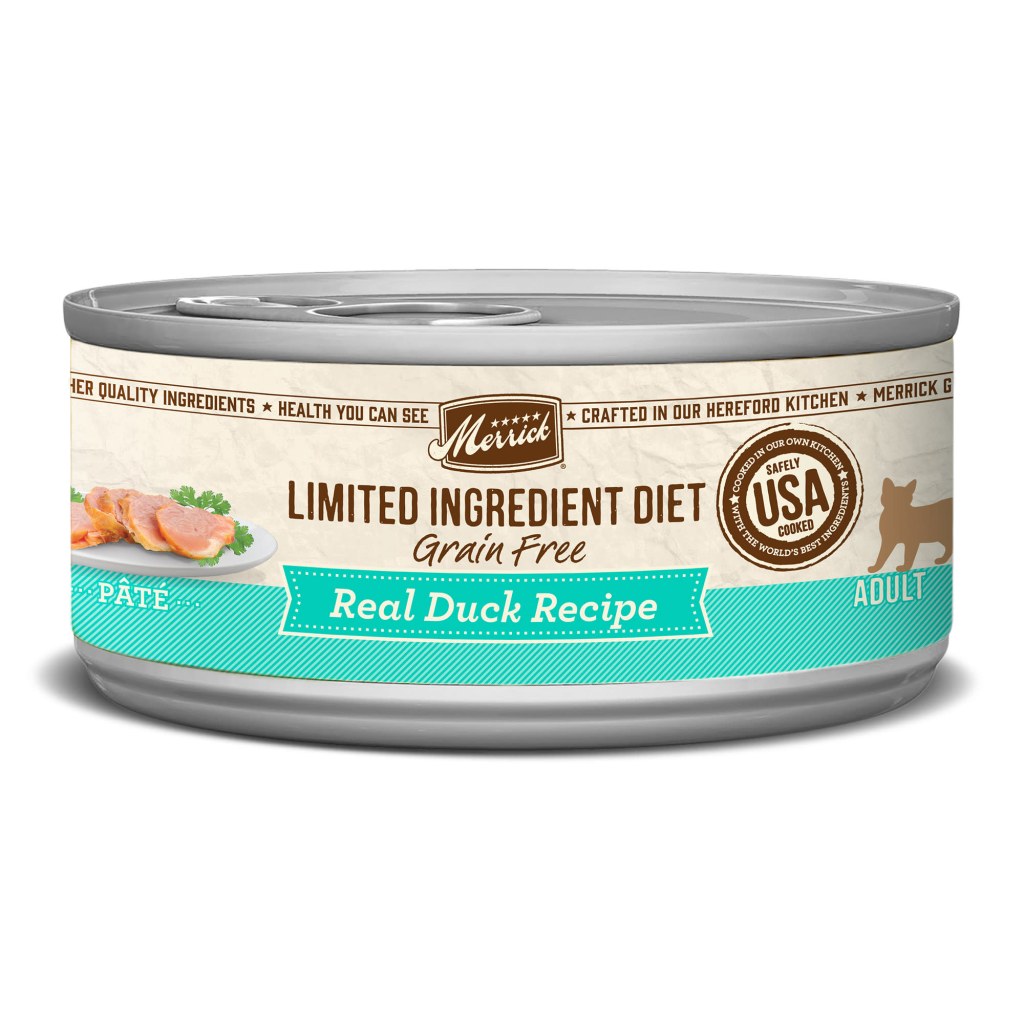 Picture of: Merrick Limited Ingredient Diet Grain Free Real Duck Recipe Pate Wet Cat  Food,  oz
