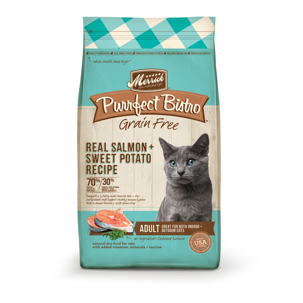 Picture of: Merrick Purrfect Bistro Salmon & Sweet Potato Dry Cat Food,  lb