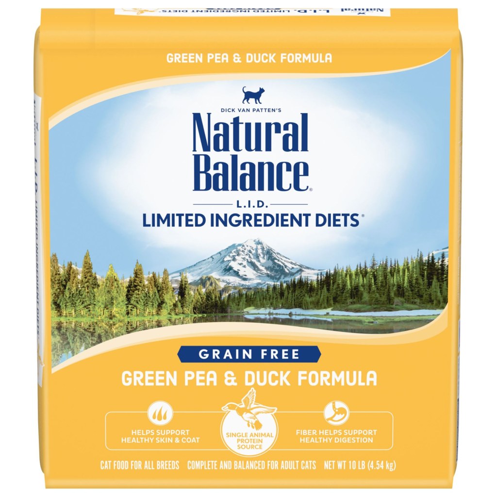 Picture of: Natural Balance L.I.D. Limited Ingredient Diets Green Pea & Duck Formula  Dry Cat Food,  lbs.