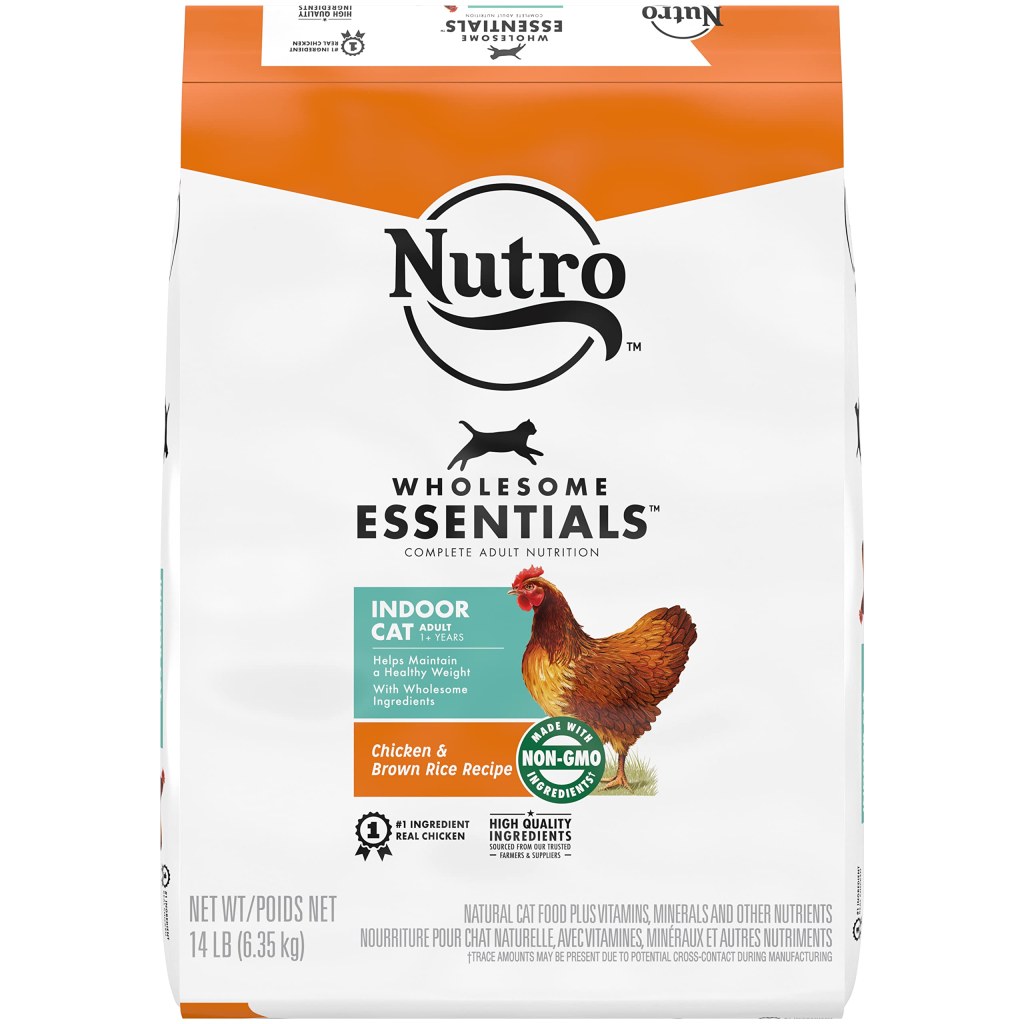 Picture of: NUTRO WHOLESOME ESSENTIALS Indoor Adult Dry Cat Food, Chicken