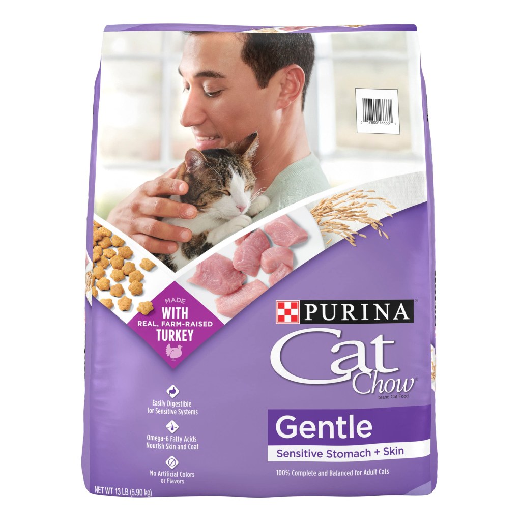 Picture of: Purina Cat Chow Dry Cat Food, Gentle, -Pound Bag, Pack of