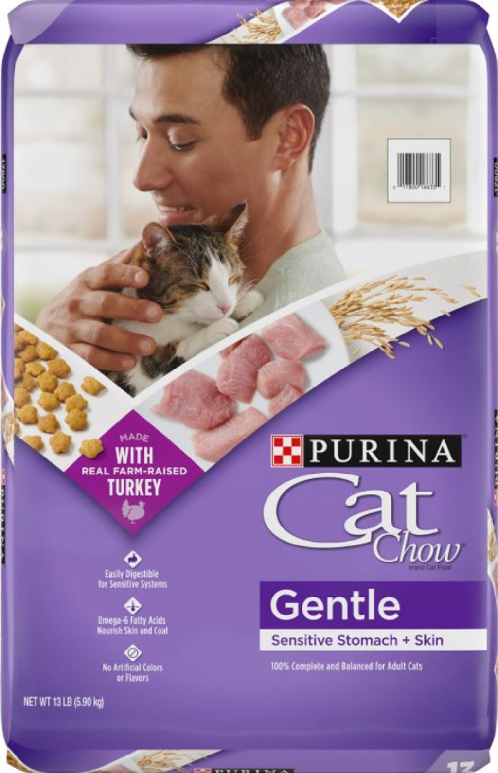 Picture of: Purina Cat Chow Gentle Sensitive Stomach & Skin Dry Cat Food, Lb