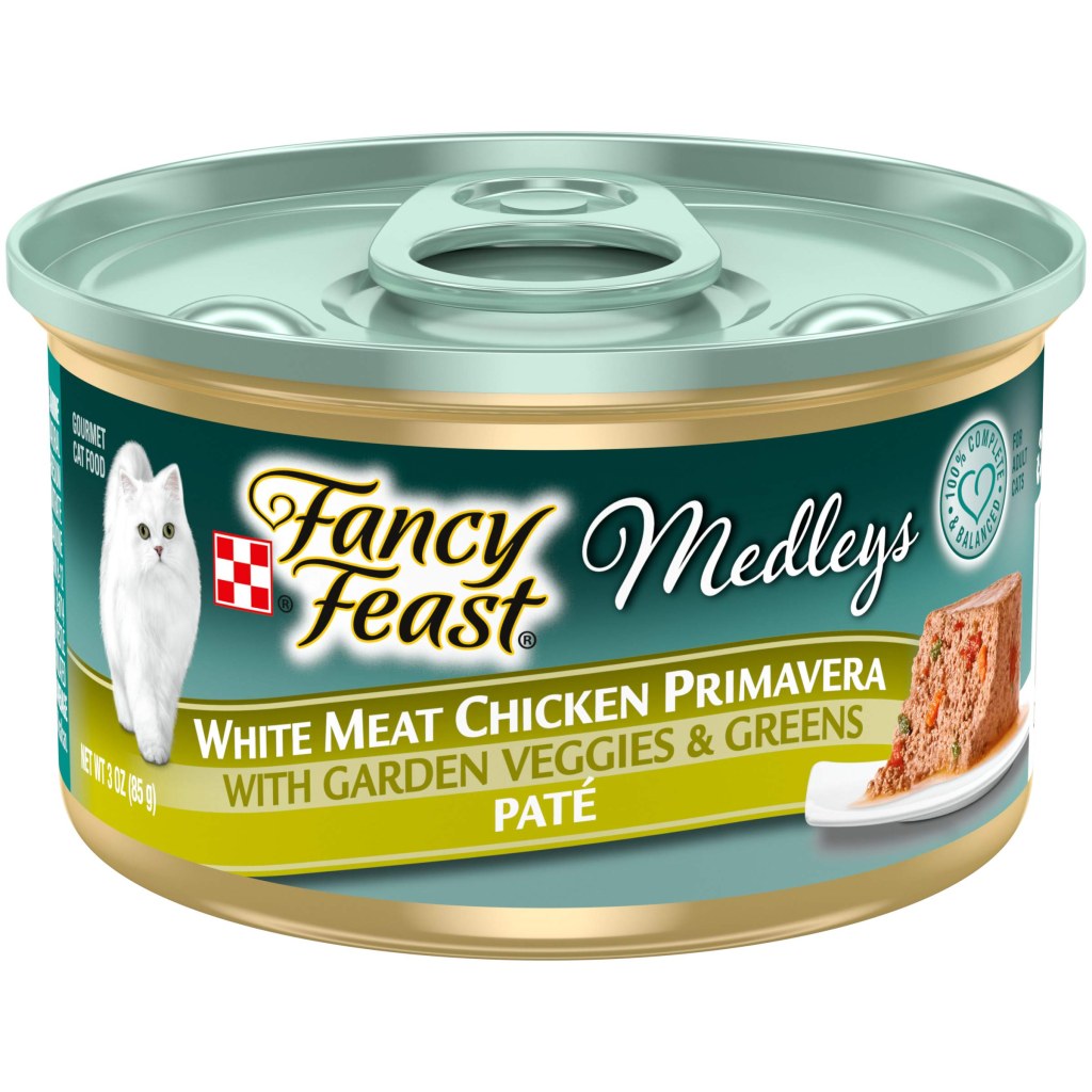 Picture of: Purina Fancy Feast Pate Wet Cat Food, Medleys White Meat Chicken Primavera  With Garden Veggies – ()  oz