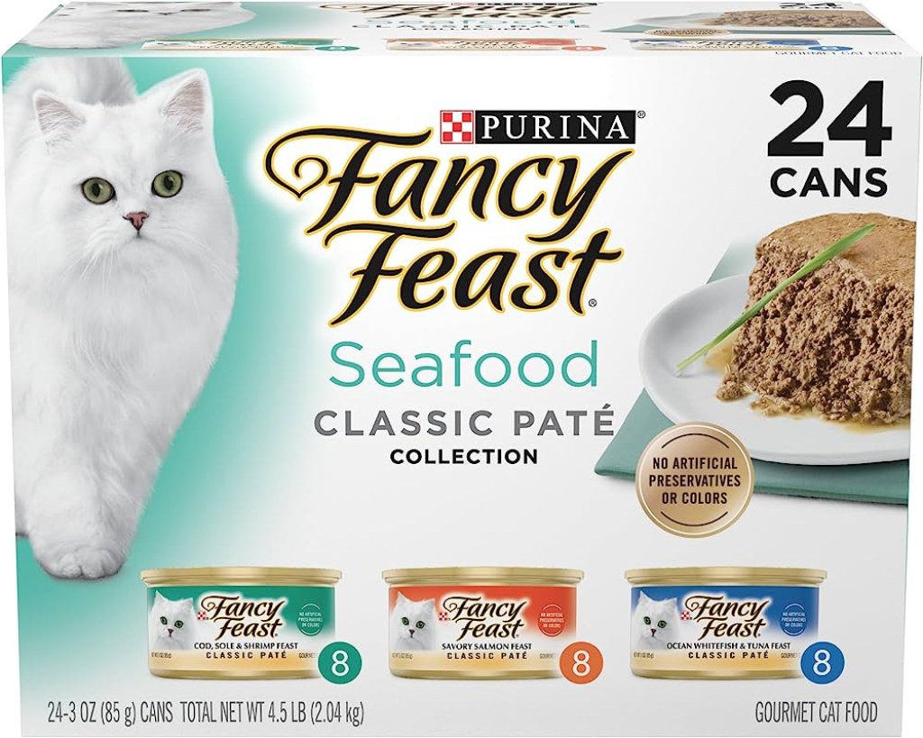 Picture of: Purina Fancy Feast Wet Cat Food, Classic, Multi-Pack, -Ounce Can