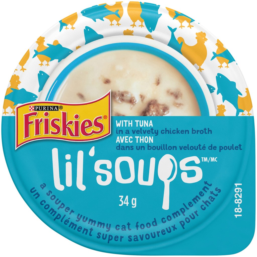 Picture of: Purina Friskies Lil’ Soups with Tuna in A Velvety Chicken Broth Adult