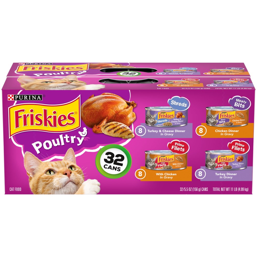 Picture of: Purina Friskies Poultry Wet Cat Food Variety Pack,