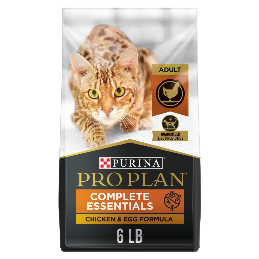 Picture of: Purina Pro Plan Grain Free, High Protein, Natural Dry Cat Food, Chicken &  Egg Formula –  lb