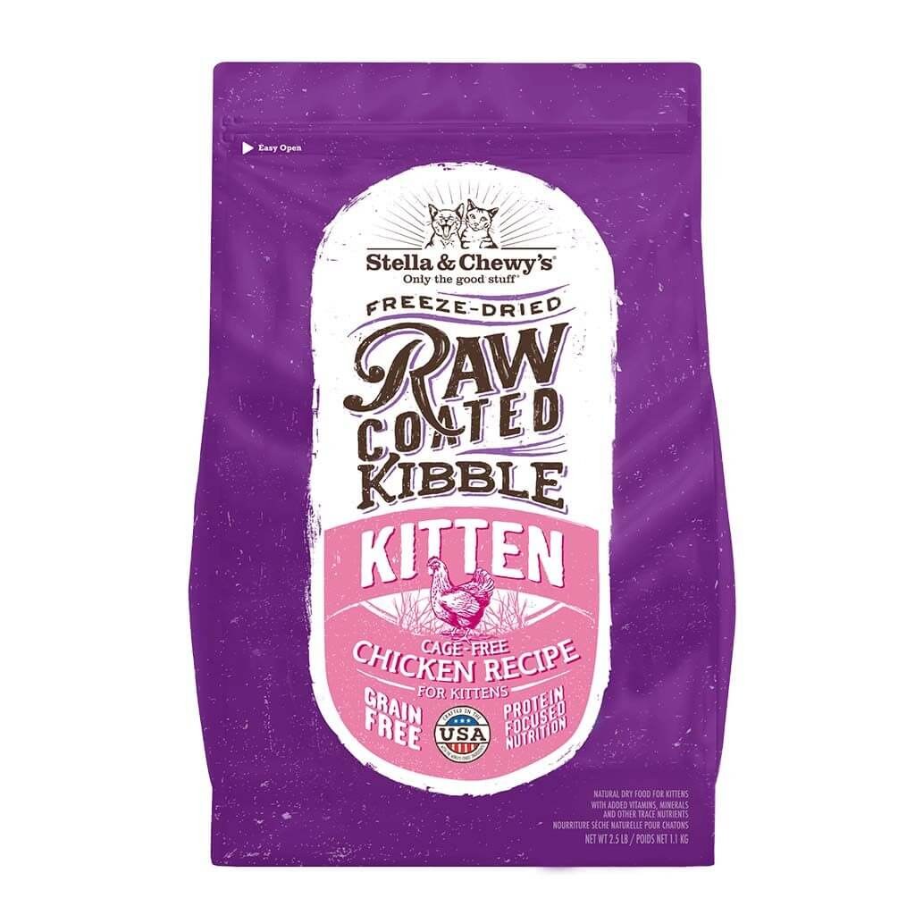 Picture of: Raw Coated Kibble Kitten Cage-Free Chicken Recipe for Kittens