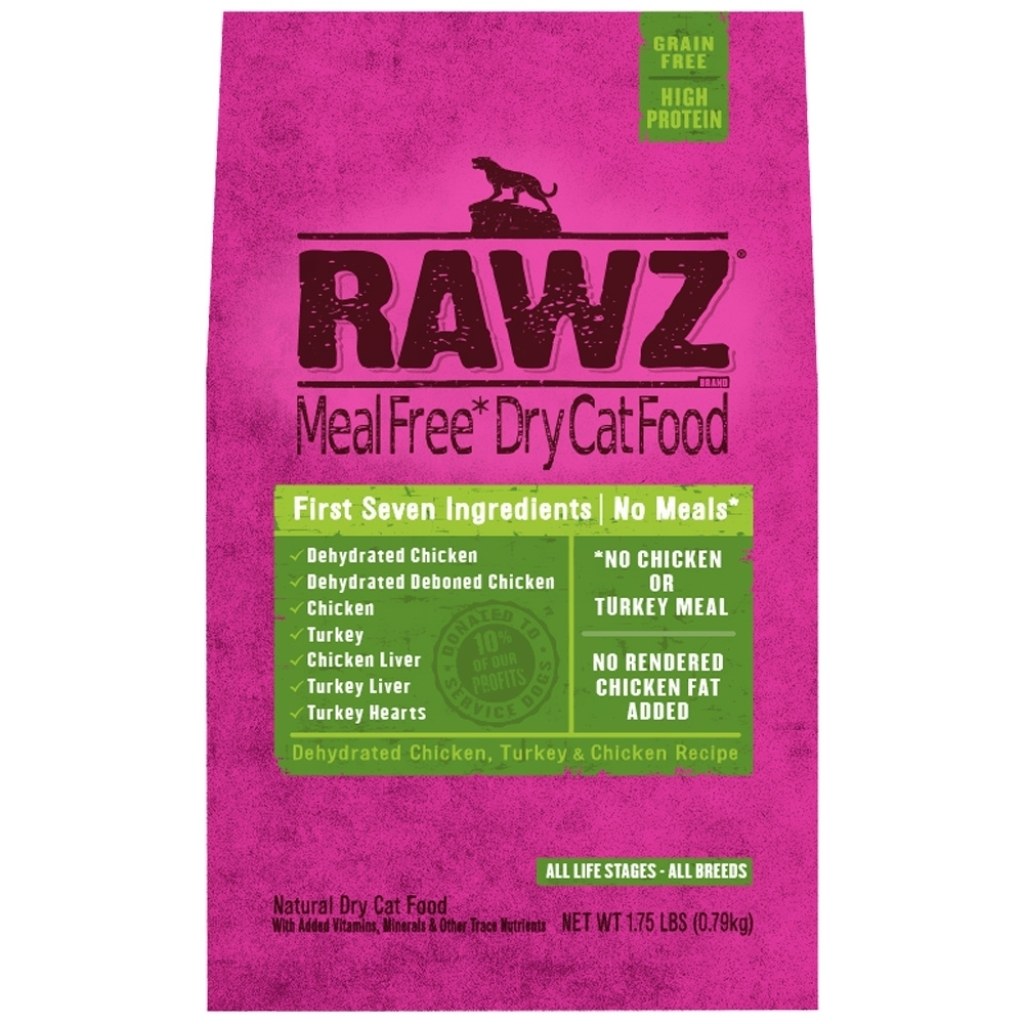 Picture of: Rawz Meal Free Cat Food – Dehydrated Chicken & Turkey & Chicken