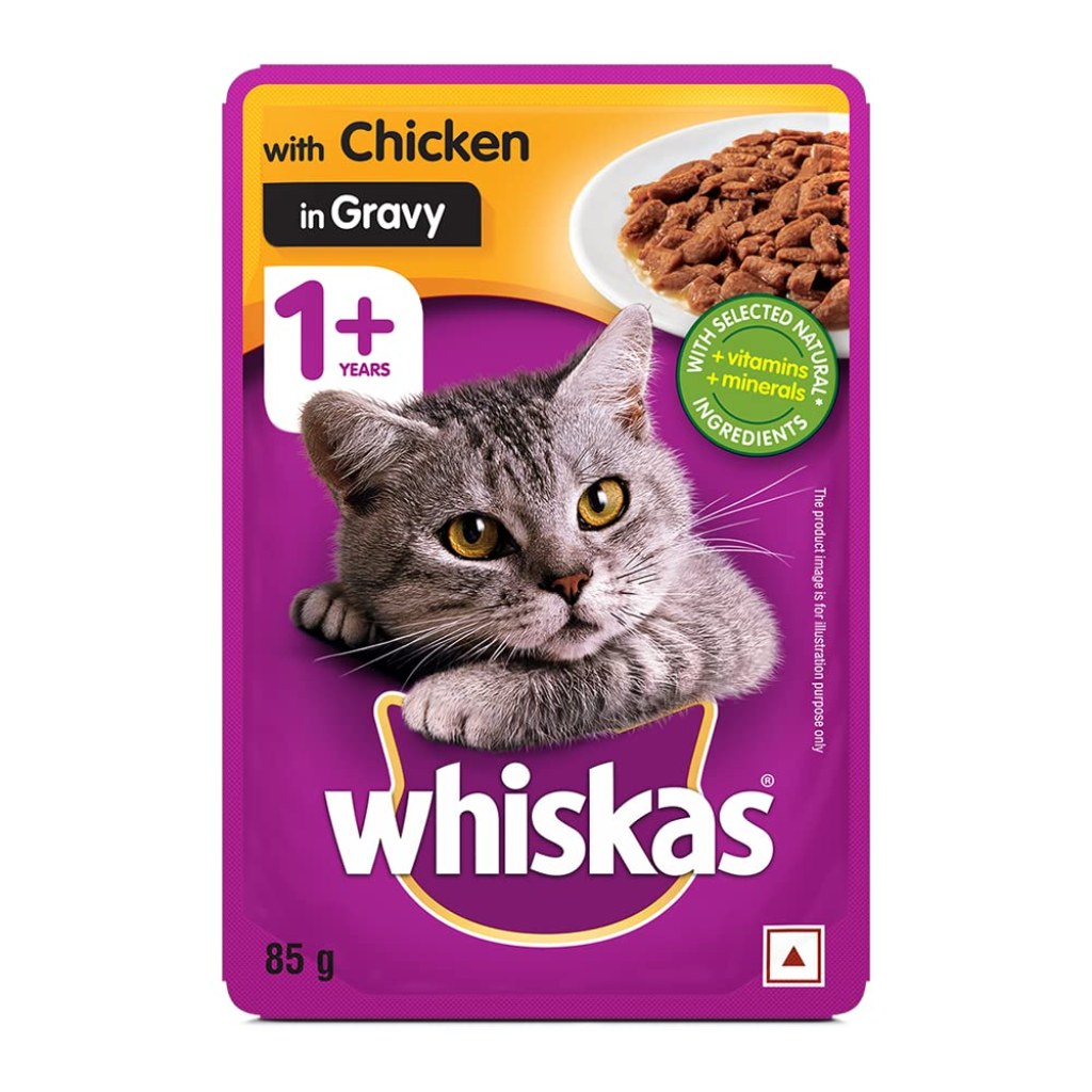 Picture of: Whiskas Wet Cat Food for Adult Cats (+Years), Chicken in Gravy